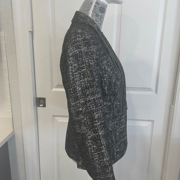 CACHE BLACK & SILVER CHAIN BLAZER BRAND NEW SZ 8 - Picture 4 of 12